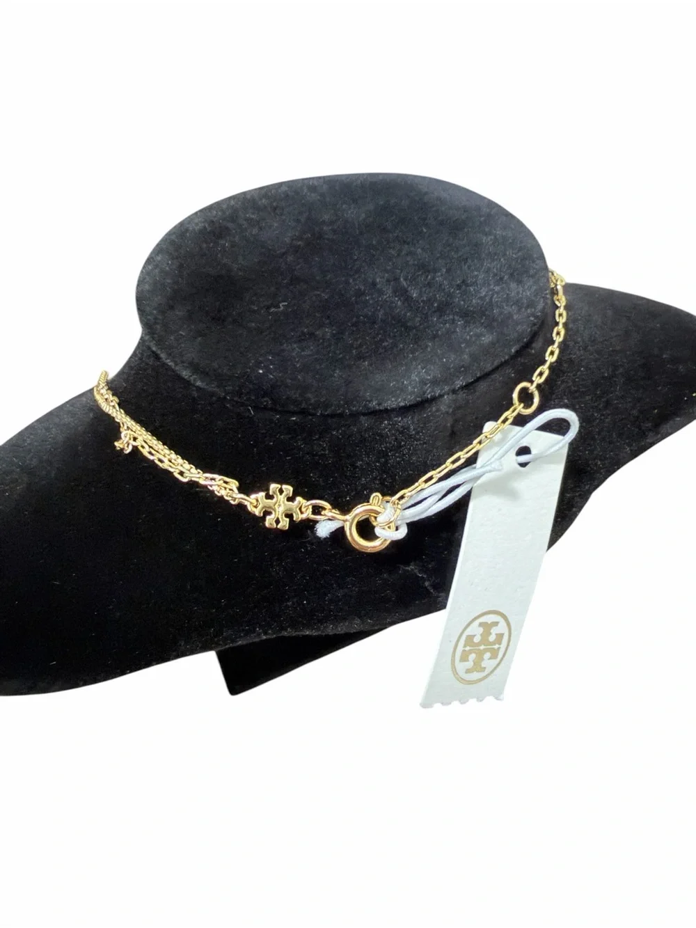 Tory Burch Good Luck Chain Layered Necklace- Gold NWT
